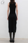 marc le bihan sleeveless dress 21964 E23 black